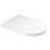 Swirl  Soft-Close with Quick-Release D-Shaped Toilet Seat Stainless Steel & Plastic White