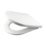 Swirl  Soft-Close with Quick-Release D-Shaped Toilet Seat Stainless Steel & Plastic White