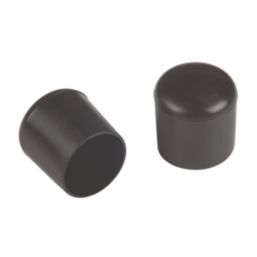 Fix-O-Moll Black Tube Caps 20mm x 20mm 4 Pack