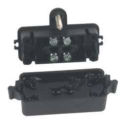 Hylec  2-Entry IP68 Gel In-Line Connector Black