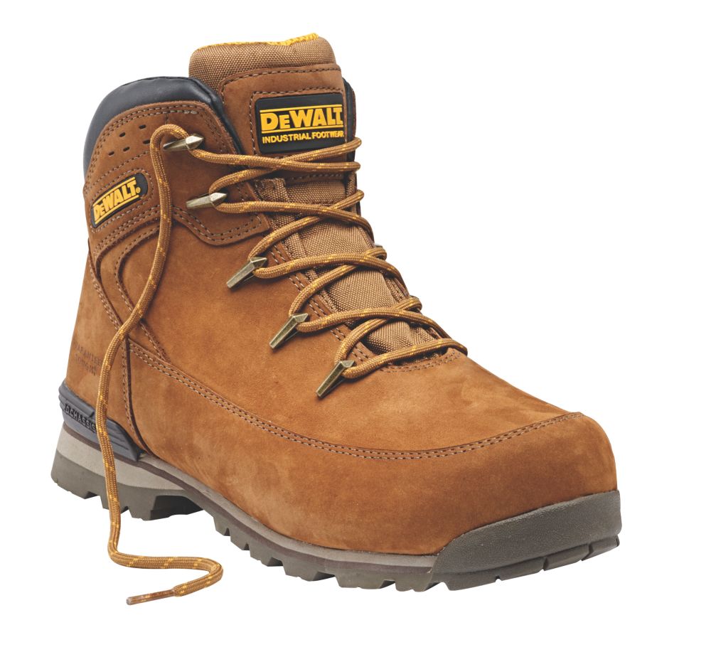 DeWalt Hydrogen Size 9 Tan Steel Toe Cap Safety Boots Screwfix