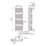 Flomasta U-Shape 1580mm x 500mm 3102BTU White Vertical Designer Radiator