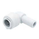 FloPlast FloFit+ Plastic Push-Fit Equal 90° Stem Elbow 22mm