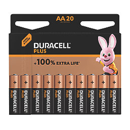 Duracell Plus AA Alkaline Alkaline Batteries 20 Pack