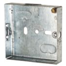 Appleby  1-Gang Galvanised Steel  Knockout Box 16mm