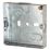 Appleby  1-Gang Galvanised Steel  Knockout Box 16mm