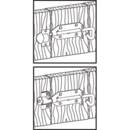 Ajustlock Heavy Duty Pad Bolt Blue Passivated 160mm