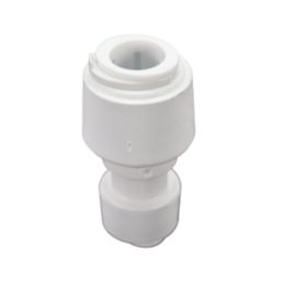FloPlast FloFit+ Plastic Push-Fit Reducing Coupler 15mm x 10mm
