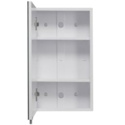 Croydex Dawley Mirrored Single-Door Cabinet  White Gloss 400mm x 100mm x 670mm