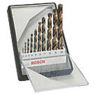 Bosch Robust Line Straight Shank Metal Drill Bits 10 Piece Set