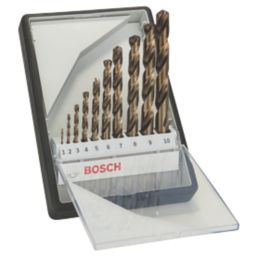 Bosch Robust Line Straight Shank Metal Drill Bits 10 Piece Set