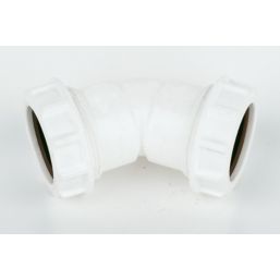 FloPlast WC19 Universal Compression Waste Bend 135 (45°)° 40mm