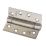 Eclipse  Polished Stainless Steel Ungraded Fire Rated Adjustable Self-Closing Hinges 102mm x 76mm 2 Pack