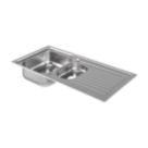 Jabiri 1.5 Bowl  Satin Stainless Steel Sink 1000mm x 500mm