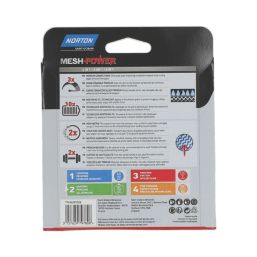 Norton   80 Grit Mesh Wood, Plaster, Plasterboard & Paint Sanding Discs 125mm 5 Pack