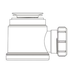 Flomasta  Standard Compression Shower Waste Chrome 68mm