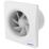 Vent-Axia 495702 SZ1 100mm (4") Axial Bathroom Extractor Fan with Humidistat & Timer White 240V