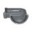 FloPlast MiniFlo uPVC 90° Half Round Gutter Angle Anthracite Grey 76mm