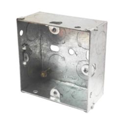 LAP  1-Gang Galvanised Steel  Mounting Boxes 35mm 10 Pack