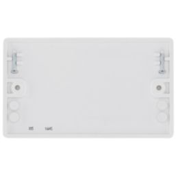 British General  2-Gang Blanking Plate White