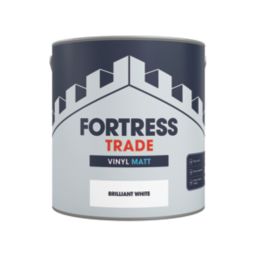 Fortress Trade  2.5Ltr Brilliant White Vinyl Matt Emulsion  Paint
