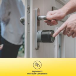 Yale Linus L2 Lite  App Controlled Retrofit Smart Door Lock Matt Black