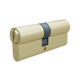 Smith & Locke  6-Pin Double Cylinder Lock 40-45 (85mm) Polished Brass