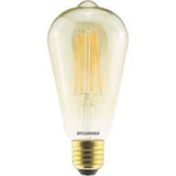 Sylvania ToLEDo Retro V5 GL 825 SL E27 ST64 LED Light Bulb  560lm 6W