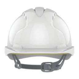 JSP EVO3 Comfort Plus Adjustable Slip Vented Safety Helmet White