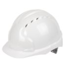 JSP EVO3 Comfort Plus Adjustable Slip Vented Safety Helmet White