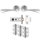 Carlisle Brass Sintra Door Handle Pair Polished Chrome