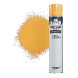 Fortress Trade 750ml Yellow Matt Line Marking Spray Paint