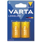 Varta Longlife C 1.5V Alkaline Batteries 2 Pack