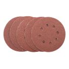 Titan   40 Grit 8-Hole Punched Multi-Material Sanding Sheets 125mm x 125mm 5 Pack