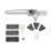 Mila RM Cockspur Left-Handed Window Handle Satin Chrome