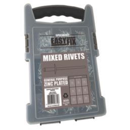 Easyfix  BZP Mixed Rivets Pack 900 Pcs