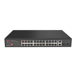 Labgear Gigabit 24 Port PoE Unmanaged Network Switch with 2 Uplink & 2 SFP  Black