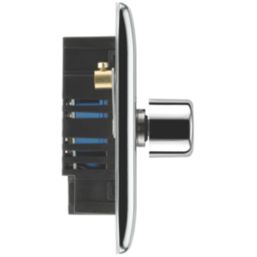 British General Nexus Metal 2-Gang 2-Way LED Dimmer Switch  Polished Chrome