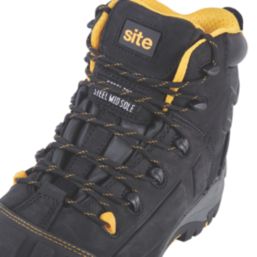 Site Fortress Size 14  Black Waterproof Steel Toe Cap Safety Boots