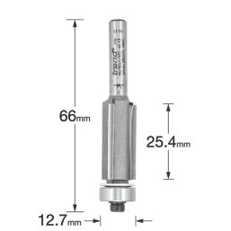 Trend 46/80X1/4TC 1/4" Straight Self-Guiding Cutter 12.7mm x 25.4mm