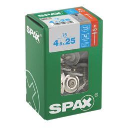 Spax  TX Mixed Self Drilling Sealing Screws 4.5mm x 25mm 75 Pack