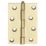Brass Effect  Loose Pin Butt Hinges 100mm x 41mm 2 Pack