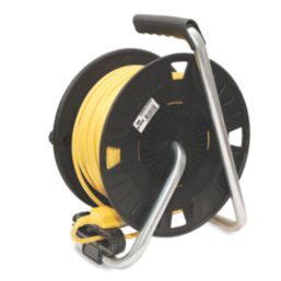 Stanley 13A 4-Gang 50m  Cable Reel + 2.1A 2-Outlet Type A USB Charger 240V