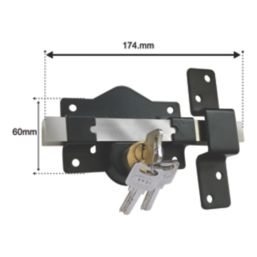 Smith & Locke Gate Bolt Black 130mm