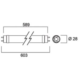 Sylvania ToLEDO Avant G13 T8 LED Tube 1000lm 6.6W 600mm (2')