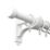 Rothley Matt White Steel Curtain Rings 28mm 10 Pack