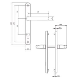 Fab & Fix Balmoral Door Handles Pair Black