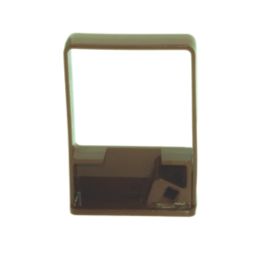 FloPlast  Square Downpipe Clips Single Fix Brown 65mm 10 Pack