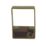 FloPlast  Square Downpipe Clips Single Fix Brown 65mm 10 Pack