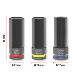 Einhell  Square Shank Impact Socket Set 3 Pieces